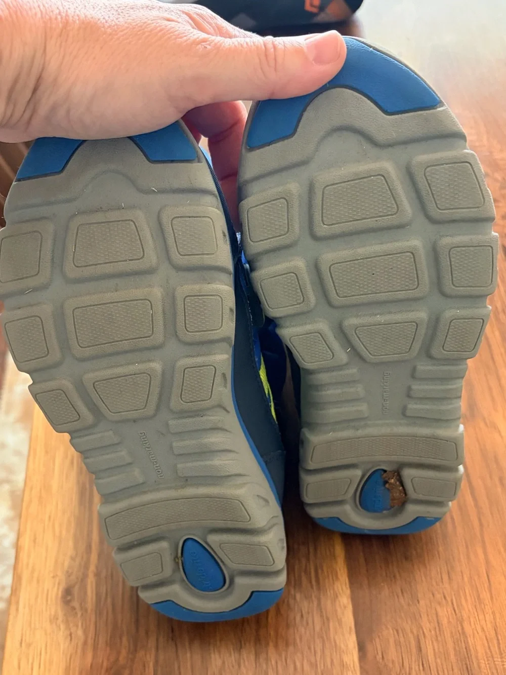 Stride Rite Blue and Yellow Kids Snow Boots